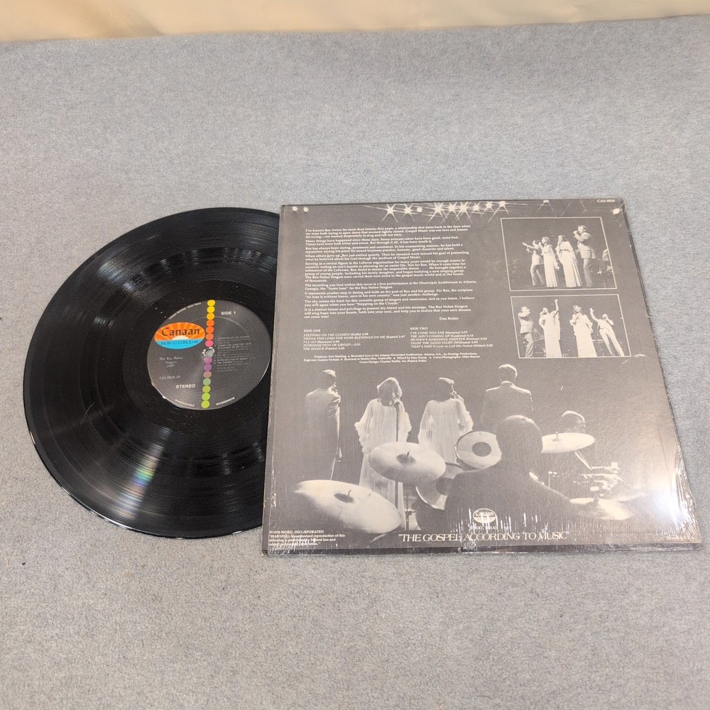 The Rex Nelon Singers Live! Vinyl LP Canaan Records CAS-9830 Gospel 1978 - Picture 2 of 2